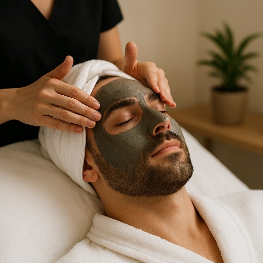 Professional facial treatment at Radiance Salon